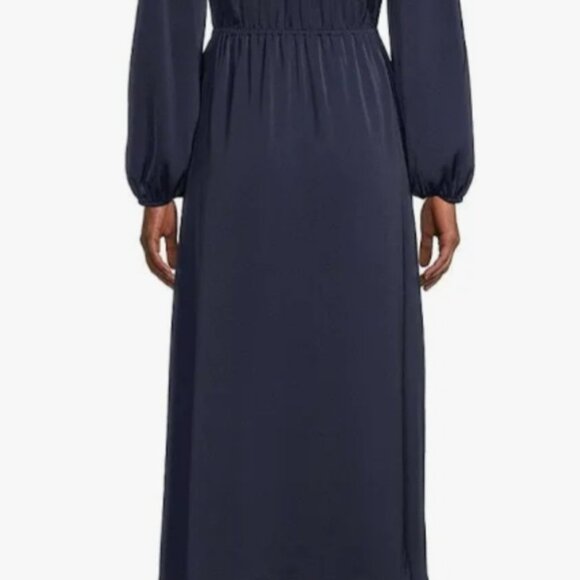 Kobi Halperin Rosanne Black Maxi Dress NWT $398 Size M Mock Drawstring Lined - Picture 13 of 16